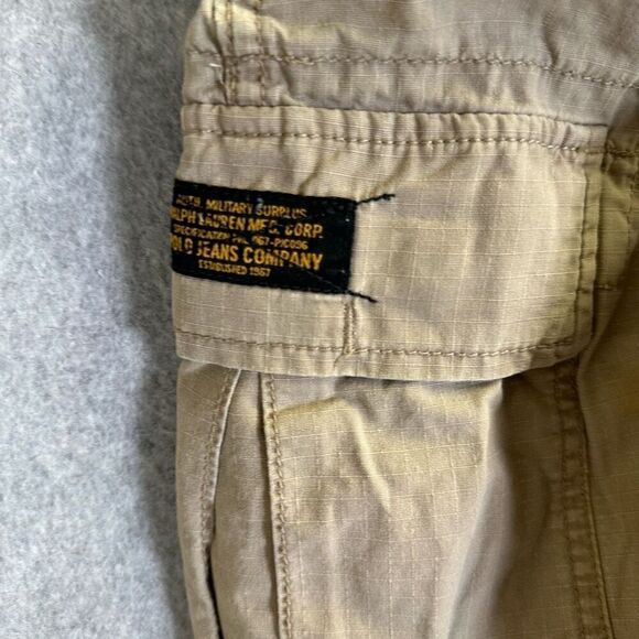 Ralph Lauren Polo Jeans Co Cargo Shorts Mens 32 tan Military Surplus Outdoor - Picture 6 of 9